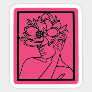 Rose Lady Sticker